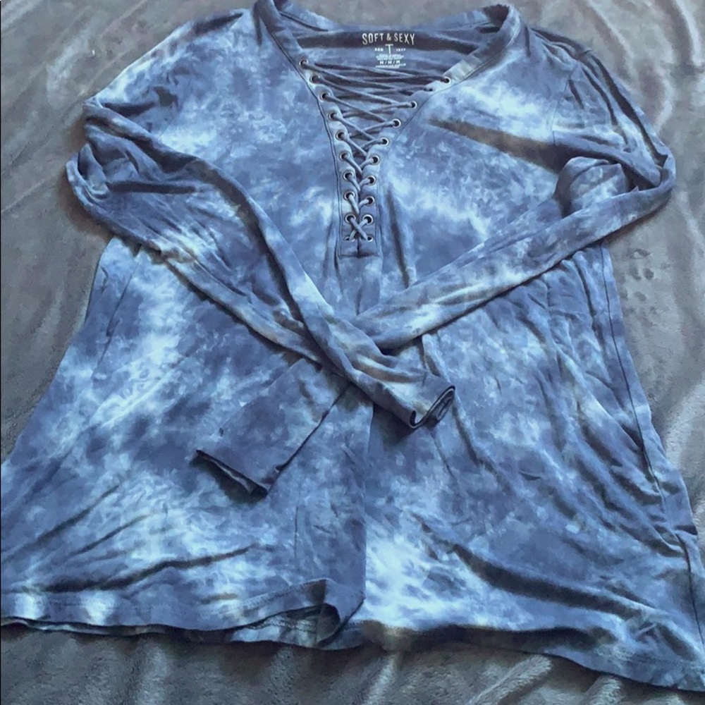 Women’s American Eagle Blue tie dye top
